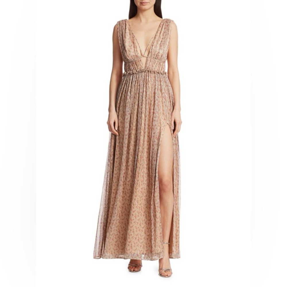 Jonathan SIMKHAI Tan Maxi Dress size 10
